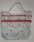 Pink Striped Recycled Tote