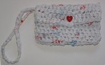 Red Heart Wristlet