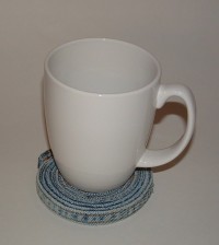 Denim Coaster with Cup